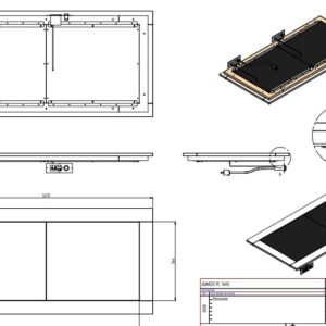 Поверхность тепловая quarzo pc 1400 встр. цвет 1114