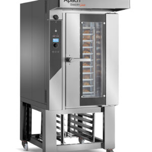 Печь миниротационная электрическая с подставкой с направляющими APACH BAKERY LINE C46ES DPTA