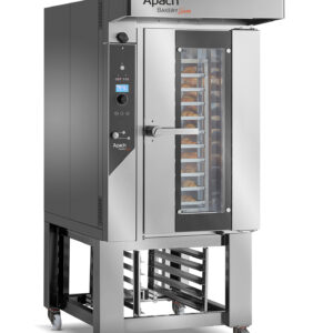 Печь миниротационная электрическая с подставкой с направляющими APACH BAKERY LINE C46ES-FS DPTA