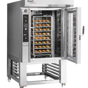 Печь миниротационная электрическая с подставкой с направляющими APACH BAKERY LINE C46ES EMPTA