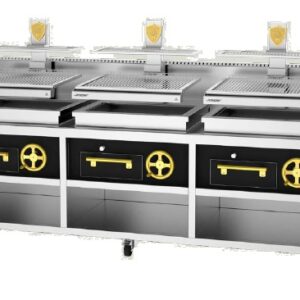 Гриль открытый JOSPER BASQUE PVJ-76-3-3-MB