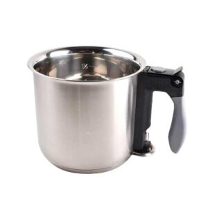 Баня водяная 1,5л, d16см h12,5см, нерж.сталь, ручка пластиковая 3437.16n