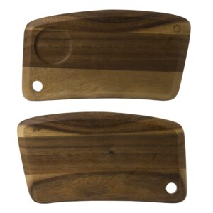 Блюдо деревянное GEO 31х17см, двухстороннее, BUFFET WOOD ZCAWCVSB1