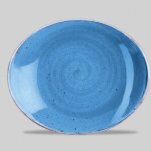 Блюдо овальное 19,2см, без борта, STONECAST, цвет CORNFLOWER BLUE SCFSOP71