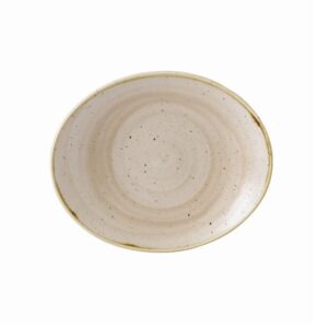Блюдо овальное 19,2см, без борта, STONECAST, цвет NUTMEG CREAM SNMSOP71