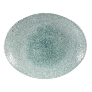 Блюдо овальное 27х22,9см, без борта, цвет RAKU JADE GREEN, STUDIO PRINTS RKJGOP581