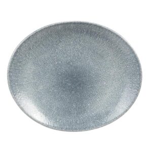 Блюдо овальное 27х22,9см, без борта, цвет RAKU TOPAZ BLUE, STUDIO PRINTS RKTBOP581