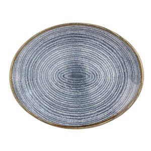 Блюдо овальное 31,7х25,5см, без борта, цвет SLATE BLUE, STUDIO PRINTS SPSBOP121