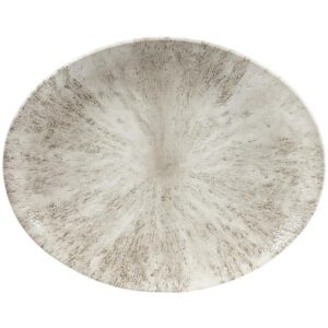 Блюдо овальное 31,7х25,5см, без борта, цвет STONE AGATE GREY, STUDIO PRINTS STAGOP121