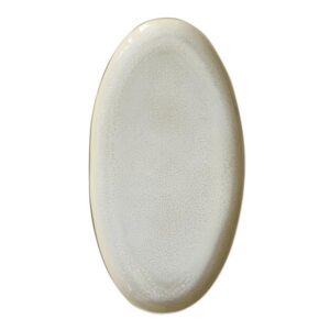 Блюдо овальное 55х27,5см, керамика, цвет PERLE, PLUME 962276