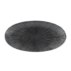 Блюдо овальное CHEFS 34,7х17,3см, без борта, цвет AGANO BLACK, STUDIO PRINTS AGBLOV351