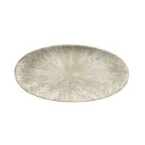 Блюдо овальное CHEFS 34,7х17,3см, без борта, цвет STONE AGATE GREY, STUDIO PRINTS STAGOV351