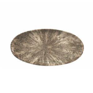 Блюдо овальное CHEFS 34,7х17,3см, без борта, цвет STONE ZIRCON BROWN, STUDIO PRINTS STZBOV351