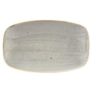 Блюдо прямоугольное 20х12,1см, без борта, STONECAST, цвет PEPPERCORN GREY SPGSXO71