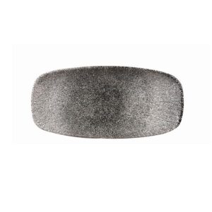 Блюдо прямоугольное 20х12,1см, без борта, цвет RAKU QUARTZ BLACK, STUDIO PRINTS RKBQXO71