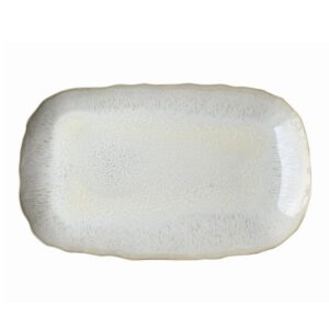 Блюдо прямоугольное 40х25см, керамика, цвет PERLE, PLUME 961422
