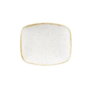 Блюдо прямоугольное CHEFS 15,4х12,6см, без борта, STONECAST, цвет BARLEY WHITE SWHSOBL11