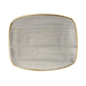 Блюдо прямоугольное CHEFS 15,4х12,6см, без борта, STONECAST, цвет PEPPERCORN GREY SPGSOBL11