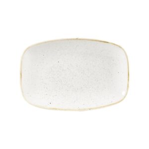 Блюдо прямоугольное CHEFS 23,7х15,7см, без борта, STONECAST, цвет BARLEY WHITE SWHSOBL21