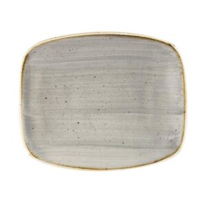 Блюдо прямоугольное CHEFS 23,7х15,7см, без борта, STONECAST, цвет PEPPERCORN GREY SPGSOBL21