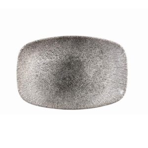 Блюдо прямоугольное CHEFS 23,7х15,7см, без борта, цвет RAKU QUARTZ BLACK, STUDIO PRINTS RKBQOBL21