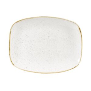 Блюдо прямоугольное CHEFS 26,1х20,2см, без борта, STONECAST, цвет BARLEY WHITE SWHSOBL31