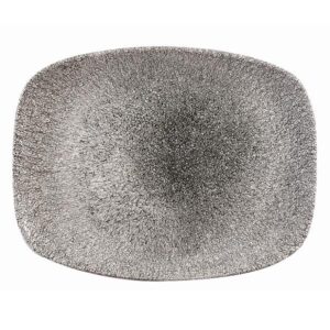 Блюдо прямоугольное CHEFS 26,1х20,2см, без борта, цвет RAKU QUARTZ BLACK, STUDIO PRINTS RKBQOBL31