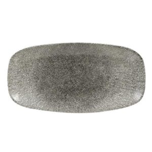 Блюдо прямоугольное CHEFS 29,8х15,3см, без борта, цвет RAKU QUARTZ BLACK, STUDIO PRINTS RKBQXO111