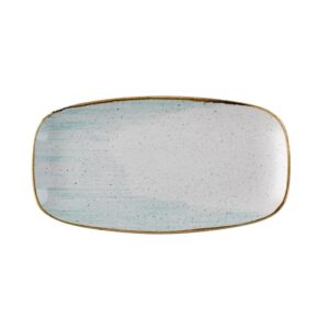 Блюдо прямоугольное CHEFS 35,5х18,9см, без борта, STONECAST ACCENTS, цвет DUCK EGG BLUE ASDEXO141