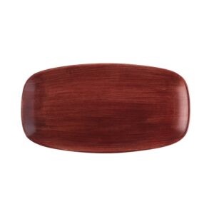 Блюдо прямоугольное CHEFS 35,5х18,9см, без борта, STONECAST PATINA, цвет RUST RED PAREXO141