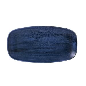 Блюдо прямоугольное CHEFS 35,5х18,9см, без борта, STONECAST PLUME, цвет ULTRAMARINE PLULXO141
