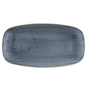 Блюдо прямоугольное CHEFS 35,5х18,9см, без борта, STONECAST, цвет BLUEBERRY SBBSXO141