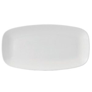 Блюдо прямоугольное CHEFS 35,5х18,9см, без борта, X SQUARED, цвет белый WHXO141