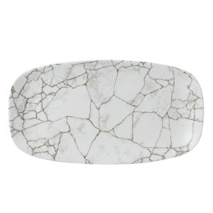 Блюдо прямоугольное CHEFS 35,5х18,9см, без борта, цвет KINTSUGI AGATE GREY, STUDIO PRINTS KTAGXO141