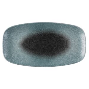 Блюдо прямоугольное CHEFS 35,5х18,9см, без борта, цвет RAKU DUO TOPAZ-QUARTZ, STUDIO PRINTS RDTQXO14