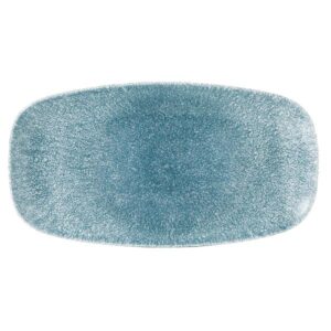 Блюдо прямоугольное CHEFS 35,5х18,9см, без борта, цвет RAKU TOPAZ BLUE, STUDIO PRINTS RKTBXO141