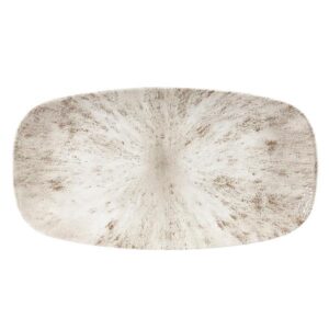 Блюдо прямоугольное CHEFS 35,5х18,9см, без борта, цвет STONE AGATE GREY, STUDIO PRINTS STAGXO141