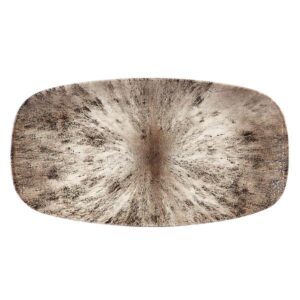Блюдо прямоугольное CHEFS 35,5х18,9см, без борта, цвет STONE ZIRCON BROWN, STUDIO PRINTS STZBXO141