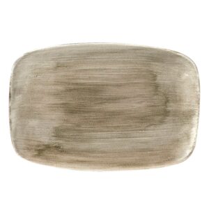Блюдо прямоугольное CHEFS 35,5х24,5см, без борта, STONECAST PATINA, цвет ANTIQUE TAUPE PAATXP141
