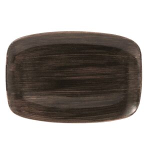 Блюдо прямоугольное CHEFS 35,5х24,5см, без борта, STONECAST PATINA, цвет IRON BLACK PAIBXP141