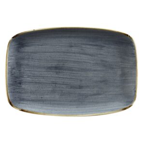 Блюдо прямоугольное CHEFS 35,5х24,5см, без борта, STONECAST, цвет BLUEBERRY SBBSXP141