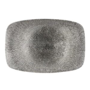 Блюдо прямоугольное CHEFS 35,5х24,5см, без борта, цвет RAKU QUARTZ BLACK, STUDIO PRINTS RKBQXP141