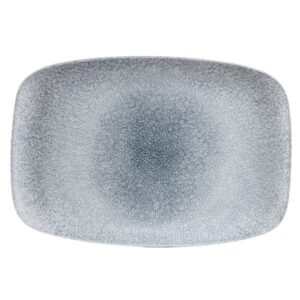 Блюдо прямоугольное CHEFS 35,5х24,5см, без борта, цвет RAKU TOPAZ BLUE, STUDIO PRINTS RKTBXP141