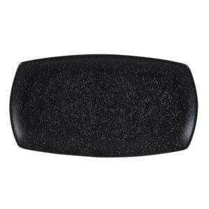 Блюдо прямоугольное узкое 35,5х19см, без борта, MENU SHADES, цвет CALDERA ASH BLACK ZCCANRPL1