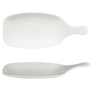 Блюдо сервировочное 28,4см, без борта, с ручкой, BIT ON THE SIDE, цвет WHITE WHPDLH1