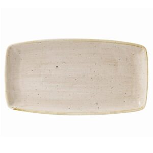 Блюдо сервировочное 35х18,5см, без борта, STONECAST, цвет NUTMEG CREAM SNMSOP141