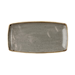 Блюдо сервировочное 35х18,5см, без борта, STONECAST, цвет PEPPERCORN GREY SPGSOP141