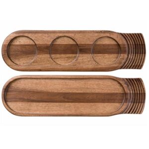 Блюдо сервировочное 48х14см, двухстороннее, дерево, IGNEOUS WOOD ZCAWIGT31