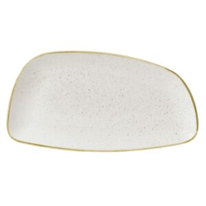 Блюдо сервировочное CHEFS GEO 35х18,5см, без борта, STONECAST, цвет BARLEY WHITE SWHSGE351
