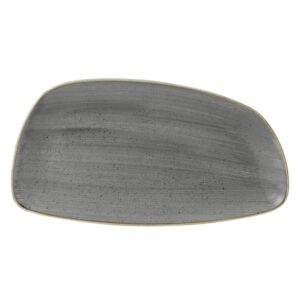 Блюдо сервировочное CHEFS GEO 35х18,5см, без борта, STONECAST, цвет PEPPERCORN GREY SPGSGE351